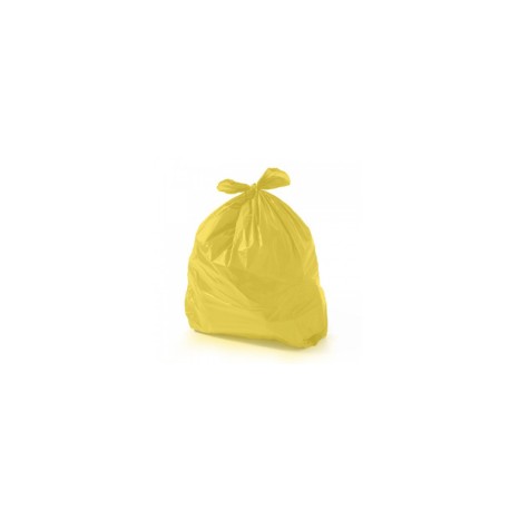 Saco para lixo 40 litros lp. amarelo